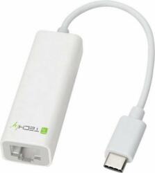 TECHLY USB-C - LAN (RJ45) Alb (020379) (020379)