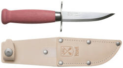Morakniv Scout 39 (S) kés, vörösáfonya, bőr tokkal (M-13973)