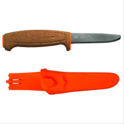 Morakniv Floating kés (S) rezézett pengével, parafa markolattal, tokkal, narancssárga (M-13131)