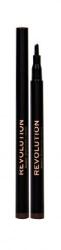 Makeup Revolution London Micro Brow Pen creion 1 ml pentru femei Medium Brown