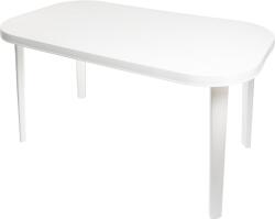 Flair Kerti Asztal 140x80x72 Cm Műanyag Ovális Fehér