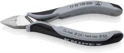 KNIPEX 77 32 130 ESD Elektronikai oldalcsípőfogók ESD többkomponensű burkolattal 130 mm (77 32 130 ESD)