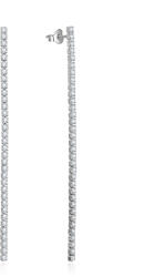 Beneto Cercei lungi din argint cu zirconi AGUV2672 10 cm