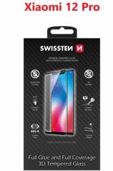 SWISSTEN Full Glue Xiaomi 12 Pro 3D üvegfólia - fekete (64701906)