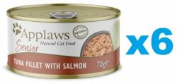Applaws Cat Senior Tuna with Salmon in Jelly Conserve pisica senior, cu ton si somon in aspic 6x70g