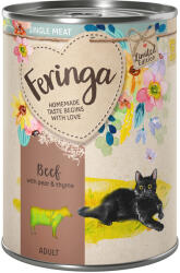 Feringa 6x410g Feringa Single Meat tavaszi menü limitált kiadás marha & körte nedves macskatáp