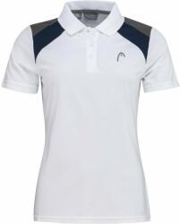 Head Club Jacob 22 Tech Polo Shirt Women White/Dark Blue XL Tricou Tenis