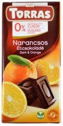 TORRAS táblás narancsos étcsokoládé hozzáadott cukor nélkül - 75g - kamraellato