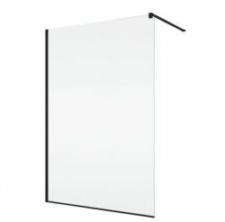 SanSwiss Cabina de dus Walk-In SanSwiss Easy STR4P 120cm, profil negru mat (STR4P1200607) (STR4P1200607)