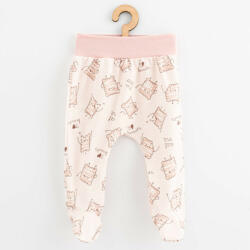NEW BABY Baba pamut lábfejes nadrág New Baby Biscuits rózsaszín - pindurka - 2 190 Ft