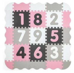 Milly Mally Habszivacs puzzle szőnyeg Milly Mally Jolly 3x3 Digits Pink Grey - pindurka