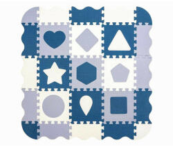 Milly Mally Habszivacs puzzle szőnyeg Milly Mally Jolly 3x3 Shapes Blue - pindurka