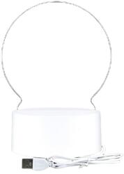  3D asztali lámpa, LED, USB, fehér (liliGoStorage00028)