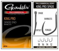 Gamakatsu Carlige GAMAKATSU King Pro Spade Barbless Nr. 12, 10buc/plic (GK.185240.12)