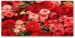Wallmuralia. hu Akrilkép Piros virágok 125x50 cm 2 fogantyú
