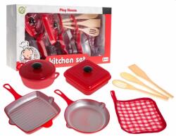 Inlea4Fun Set bucătar pentru copii cu oale și accesorii - Inlea4Fun KITCHEN SET (RA-ZDZ.NF5800A-7)