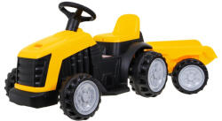 Inlea4Fun Tractor electric pentru copii cu remorcă Inlea4Fun - galben (RA-PA.TR1908T.ZOL)