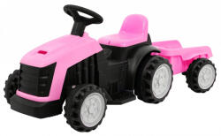 Inlea4Fun Tractor electric pentru copii cu remorcă - Inlea4Fun - roz (RA-PA.TR1908T.ROZ)