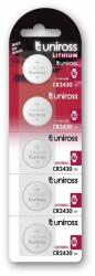 Uniross CR2430 3V lítium gombelem, 5 db/bliszter (U5CR2430)