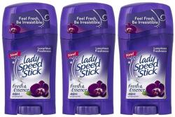 Lady Speed Stick Set 3 x Deodorant Solid Lady Speed Stick, Black Orchid, 45 g