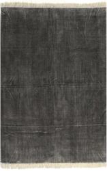 vidaXL antracitszürke kilim pamutszőnyeg 120 x 180 cm (246531)