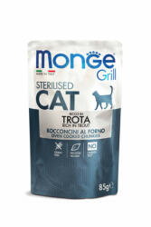 Monge Grill Chunkies Sterilised Cat - Hrana umeda super-premium - Pastrav - 85g - shop4pet