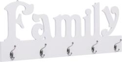 vidaXL "FAMILY" feliratú fali fogas 74 x 29, 5 cm (284245)