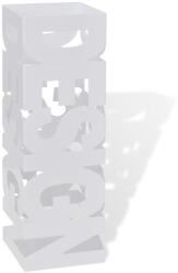 vidaXL Szögletes esőermyő / sétabot tartó 48, 5 cm fehér (242467) - vidaxl