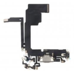 Apple iPhone 15 Pro töltő csatlakozós flex kábel, átvezető fólia, szürke (utángyártott)