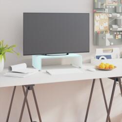 vidaXL zöld üveg TV állvány/monitor magasító 40 x 25 x 11 cm (244142) - vidaxl