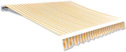 vidaXL napraforgó sárga/fehér napellenző ponyva 3x2, 5 m (keret nélkül) (141016) - vidaxl