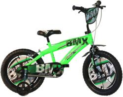 Dino Bikes Bicicleta copii Dino Bikes 14' BMX negru si verde