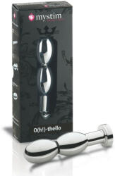 mystim O(h! )-thello - plug anal electric cu bile - metal argintiu (05289350000)