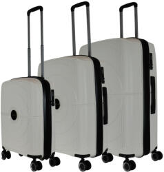 Benzi BZ5711 fehér 4 kerekű 3 részes bőrönd szett (BZ5711-szett-feher)