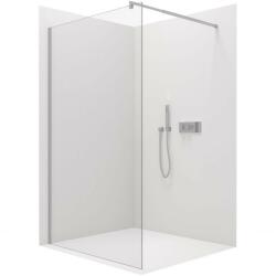 Cerano - Walk-in Onyx L/R zuhanyparaván - kerek támasz - króm, átlátszó üveg - 80x200 cm, CER-CER-DY101-80-200 (CER-CER-DY101-80-200)