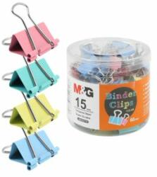 M&G Clip Binder M& G - colorat (15 mm), 60 buc