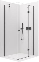 Cerano Marino, zuhanykabin 110 (ajtó) x 70 (fal) x 190 cm, 6mm átlátszó üveg, fekete profil, CER-CER-422883 (CER-CER-422883)