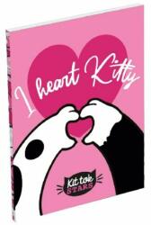 Lizzy Card Notesz LIZZY CARD A/7 papírfedeles Kittok Heart Kitty (20999)