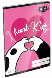 Lizzy Card Füzet LIZZY CARD A/5 32 lapos sima 20-32 Kittok Heart Kitty (20830)