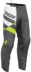 Thor Pantaloni Motocross/Enduro Thor Sector Checker gri/verde fluorescent