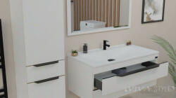 TMP cabinets VOX fehér fali függesztett fürdőszobai ÁLLÓSZEKRÉNY - 160 x 38 cm