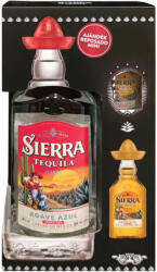 Sierra Tequila Blanco tequila + reposado + díszdoboz (0, 7l - 38%)