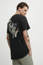 G-Star Raw pamut póló fekete, férfi, nyomott mintás - fekete S - answear - 16 990 Ft