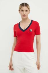 Fila t-shirt Ludhiana női, piros, FAW0749 - piros S