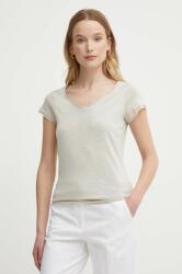 Sisley t-shirt női, bézs - bézs S - answear - 9 290 Ft