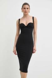 Elisabetta Franchi ruha fekete, mini, testhezálló, AB65542E2 - fekete 36