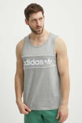 adidas Originals pamut póló szürke, férfi, IR9342 - szürke XL