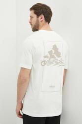 Adidas pamut póló bézs, férfi, nyomott mintás, IN6236 - bézs XL