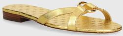 Lauren Ralph Lauren bőr papucs Emmy sárga, női, 802935538002 - arany Női 40