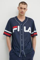 Fila t-shirt Lashio sötétkék, férfi, nyomott mintás, FAM0652 - sötétkék M